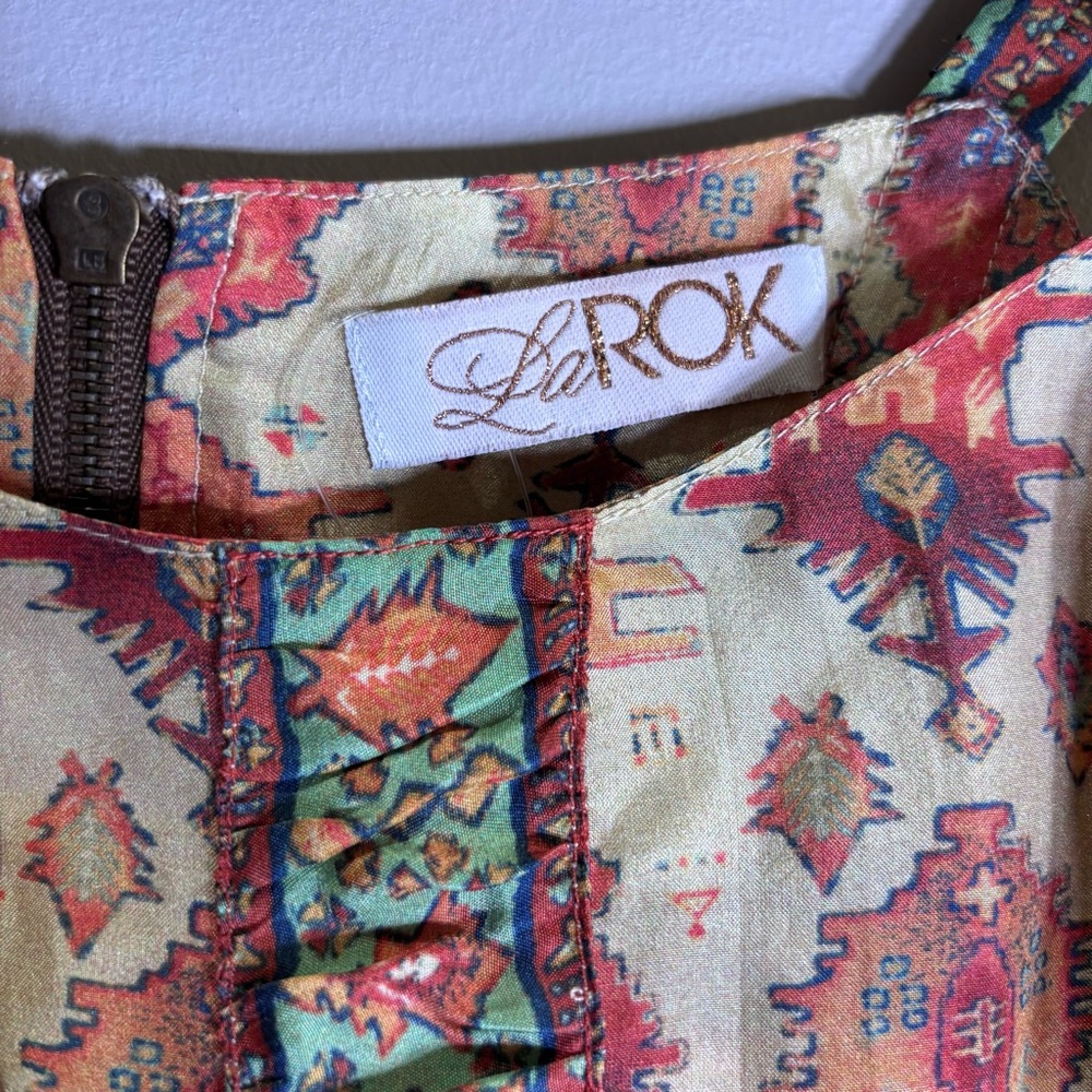 Larok Multicolor Patterned Mini Dress - image 2